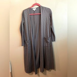 LulaRoe gray duster cardigan